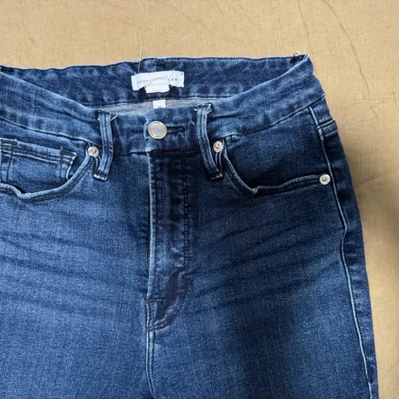 Good American GOOD LEGS Skinny High Rise Stretch Denim, frayed ankle - Picture 5 of 8